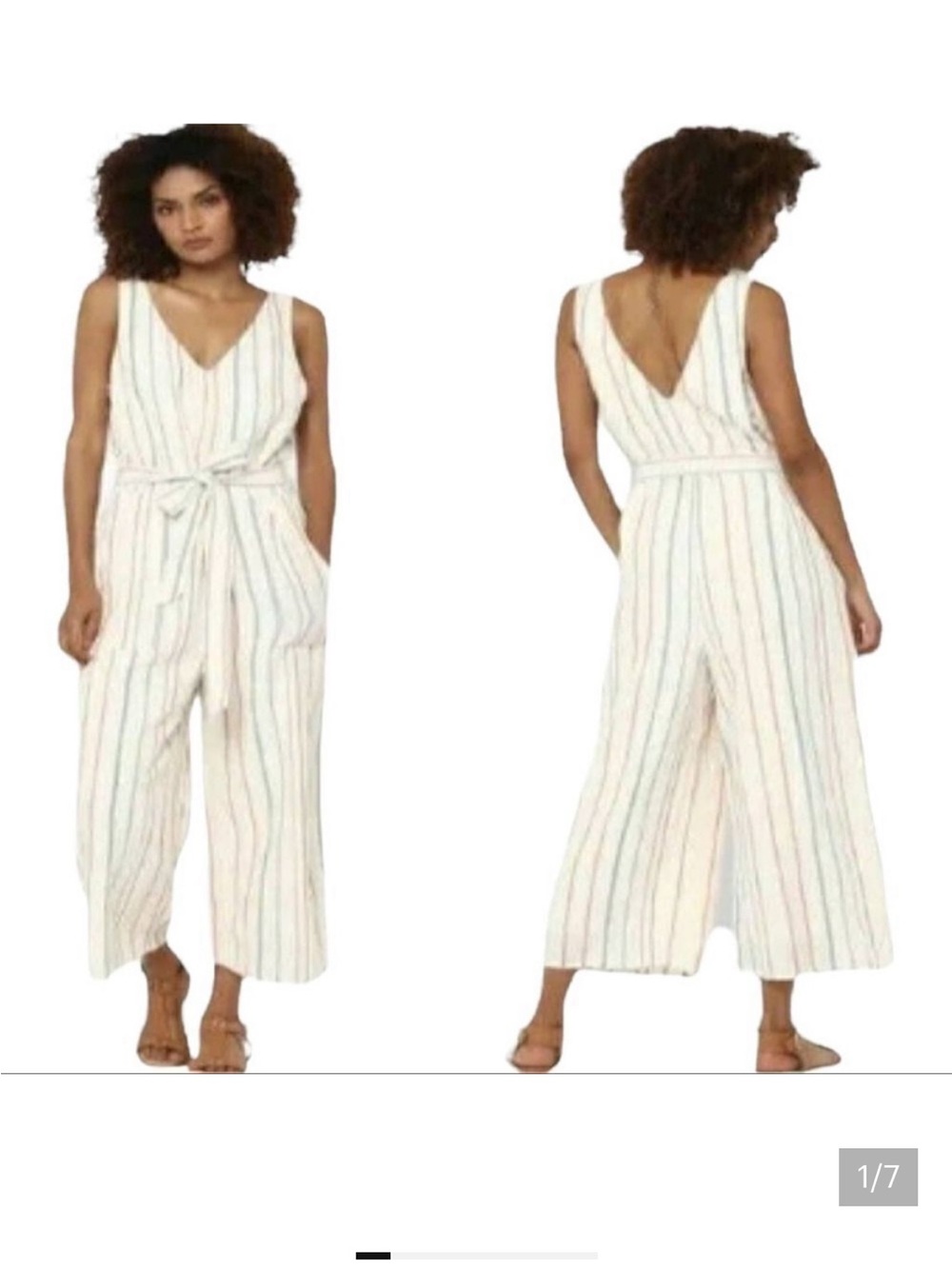 American Eagle Outfitters
Multicolor Striped Jumpsuit sz medium